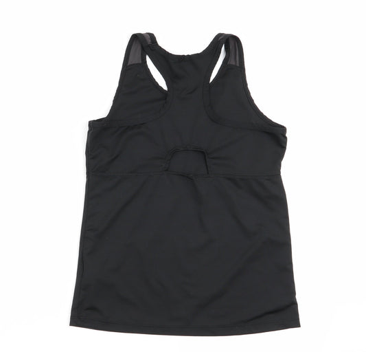 USA Pro Girls Black   Basic Tank Size 13 Years