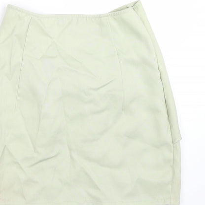 Womens UK Size 8 PRETTYLITTLETHING Green Basic T-Shirt
