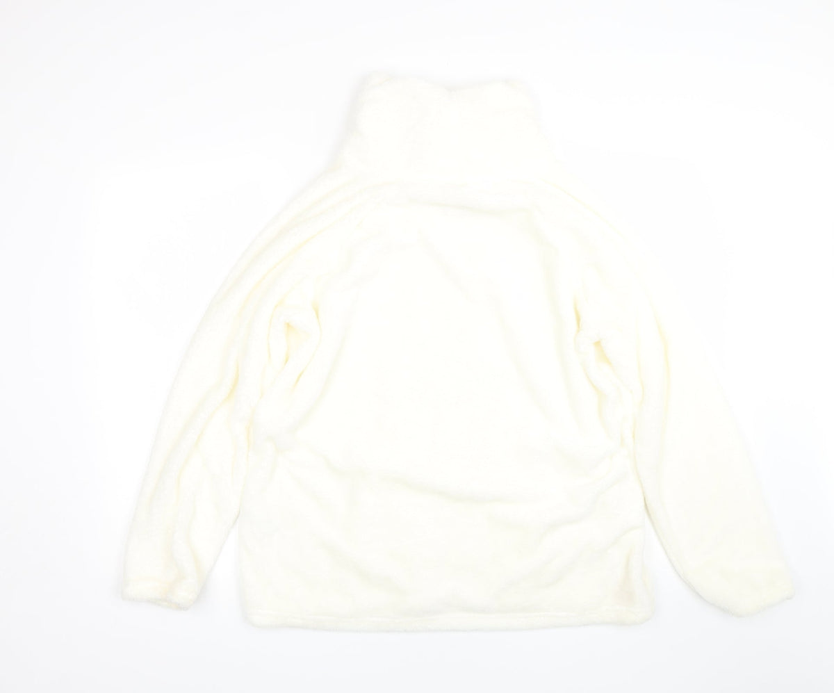 Pep&Co Womens White   Pullover Sweatshirt Size 16