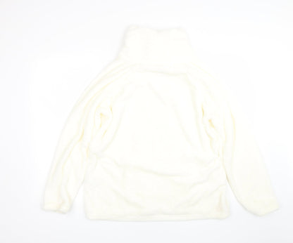 Pep&Co Womens White   Pullover Sweatshirt Size 16