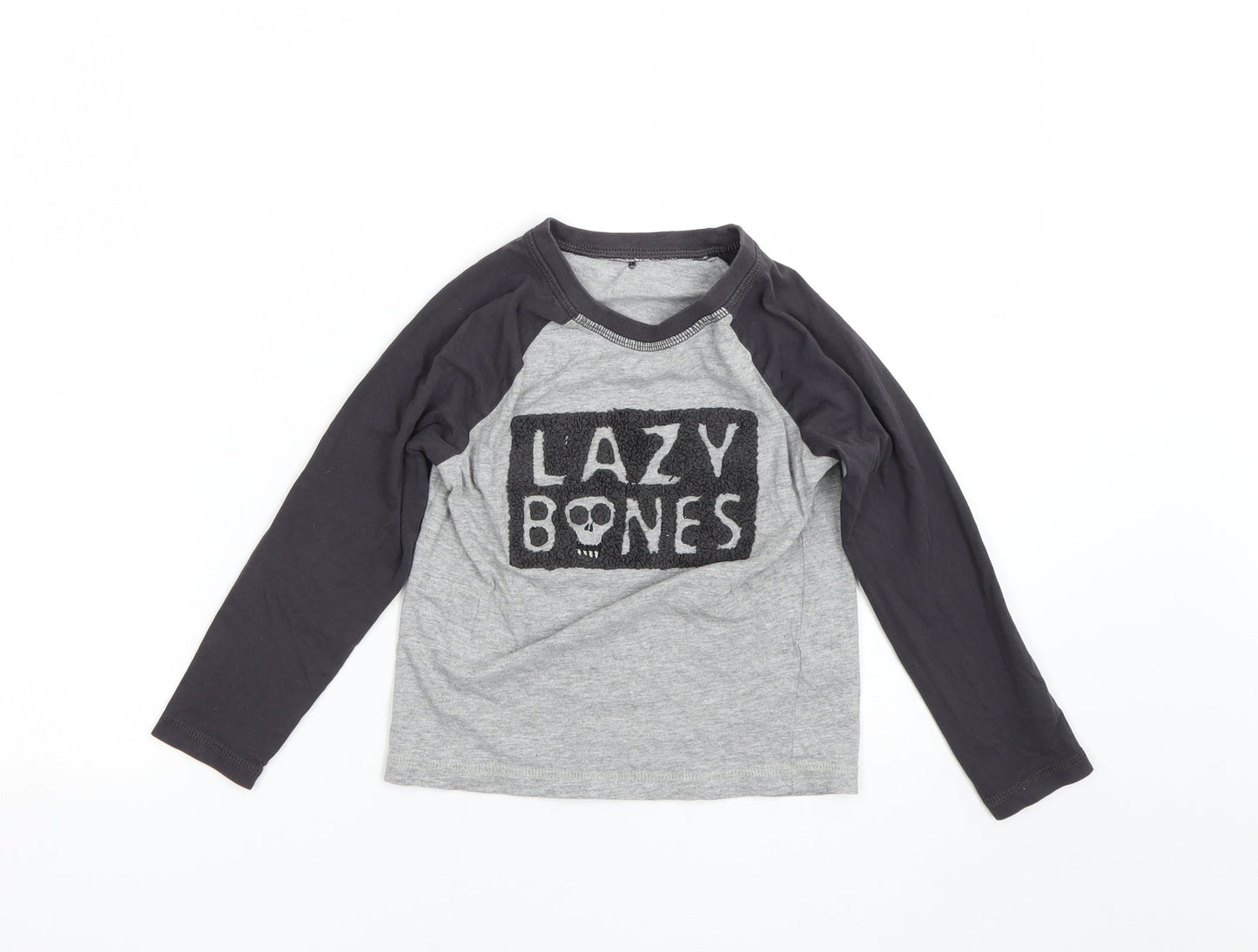 George Boys Grey   Basic T-Shirt Size 6-7 Years