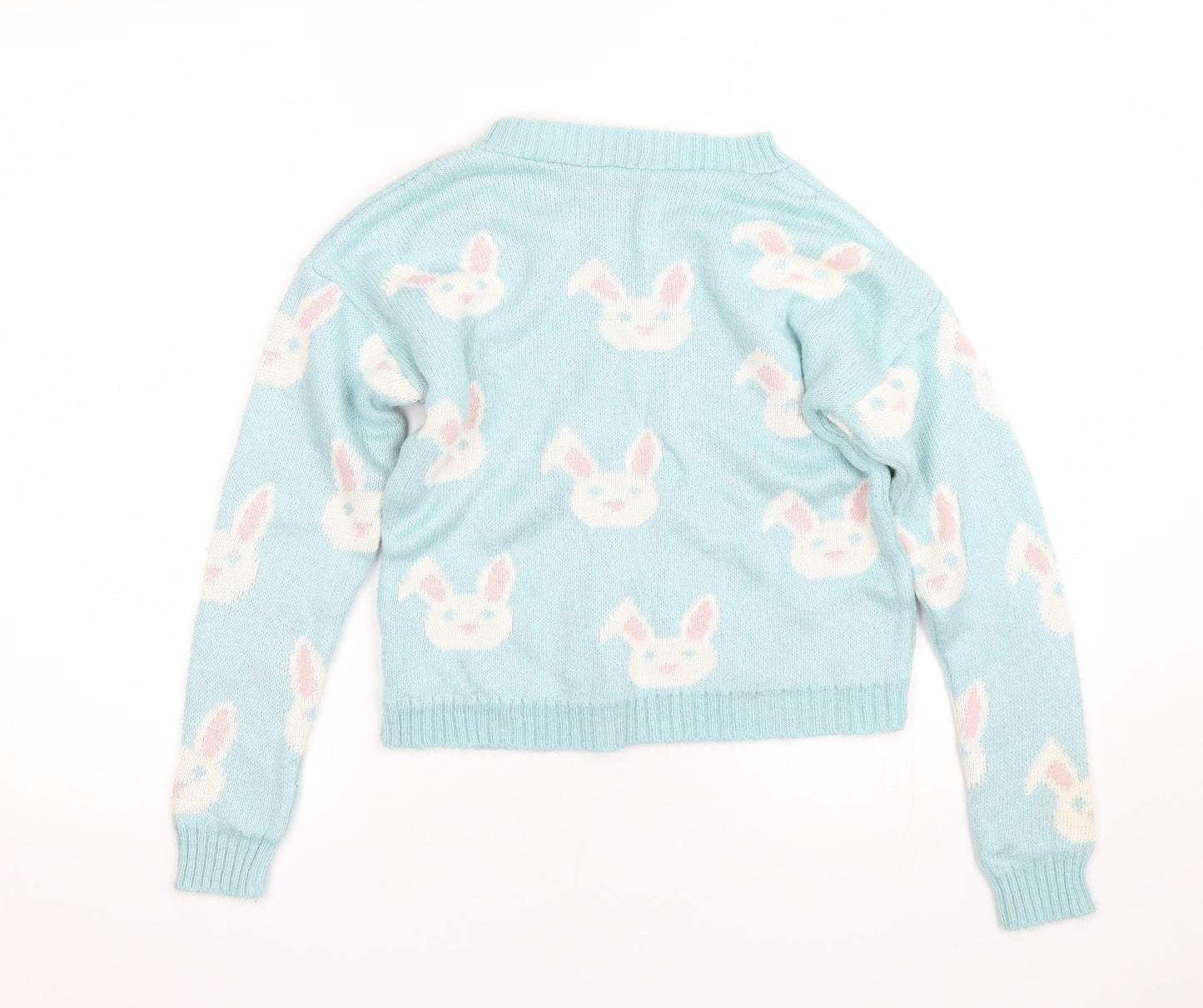 Womens UK Size S Peacocks Blue Pullover Jumper