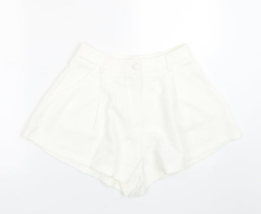 SheIn Womens White   Paperbag Shorts Size S