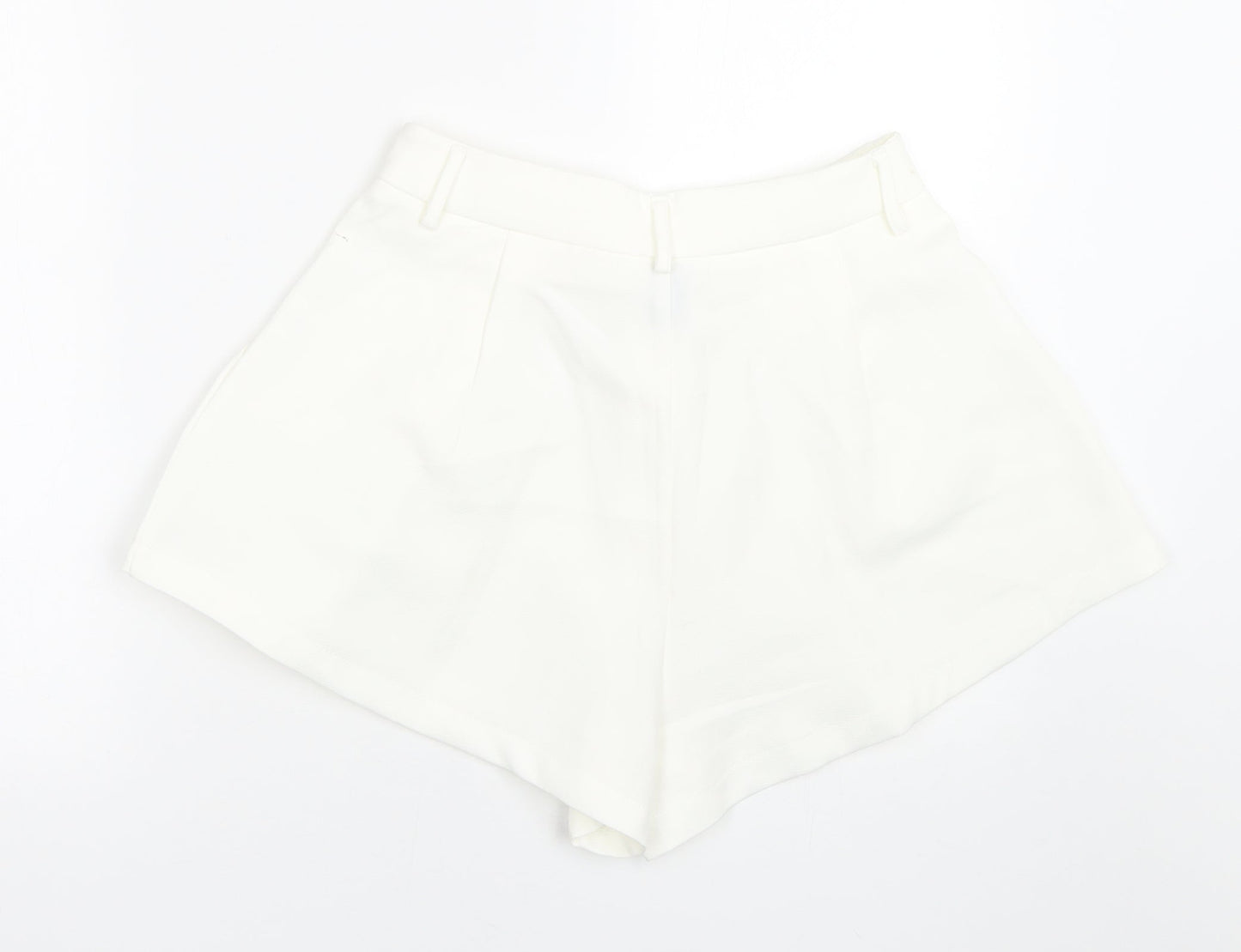 SheIn Womens White   Paperbag Shorts Size S