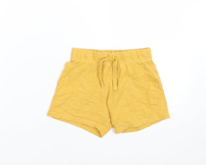 Fred & flo Girls Yellow   Sweatpants Trousers Size 18-24 Months  - Shorts
