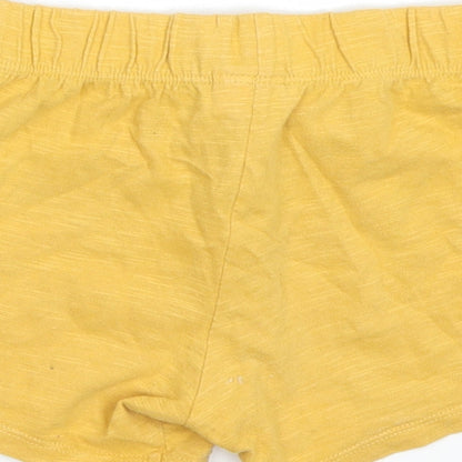 Fred & flo Girls Yellow   Sweatpants Trousers Size 18-24 Months  - Shorts