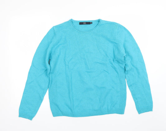 isle essentials Womens Blue   Pullover Jumper Size M