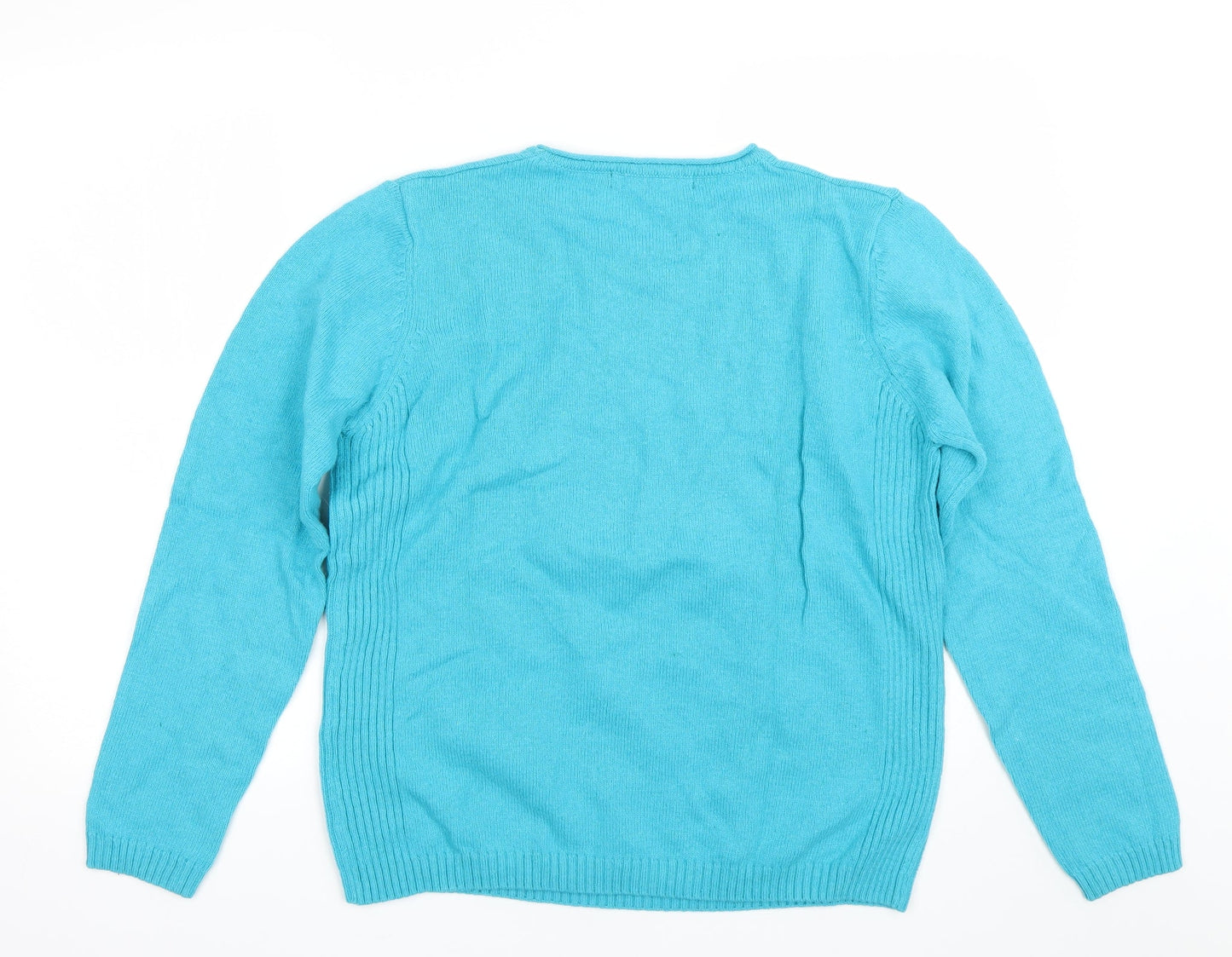 isle essentials Womens Blue   Pullover Jumper Size M