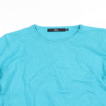 isle essentials Womens Blue   Pullover Jumper Size M