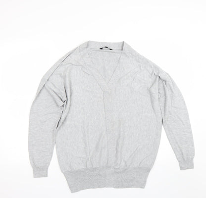 Womens UK Size 12 Peacocks Grey Pullover Jumper