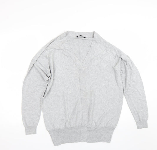 Womens UK Size 12 Peacocks Grey Pullover Jumper