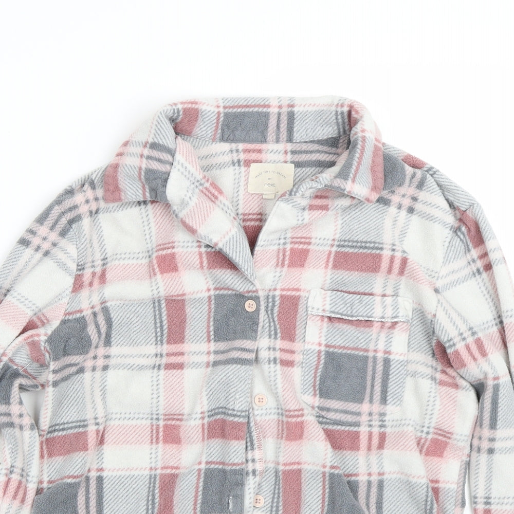 NEXT Womens Pink Check  Cami Pyjama Top Size S