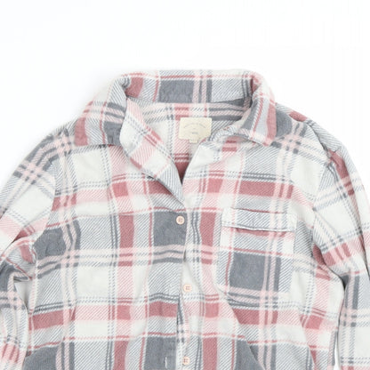 NEXT Womens Pink Check  Cami Pyjama Top Size S