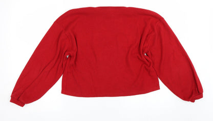 New Look Womens Red   Pullover Sweatshirt Size S