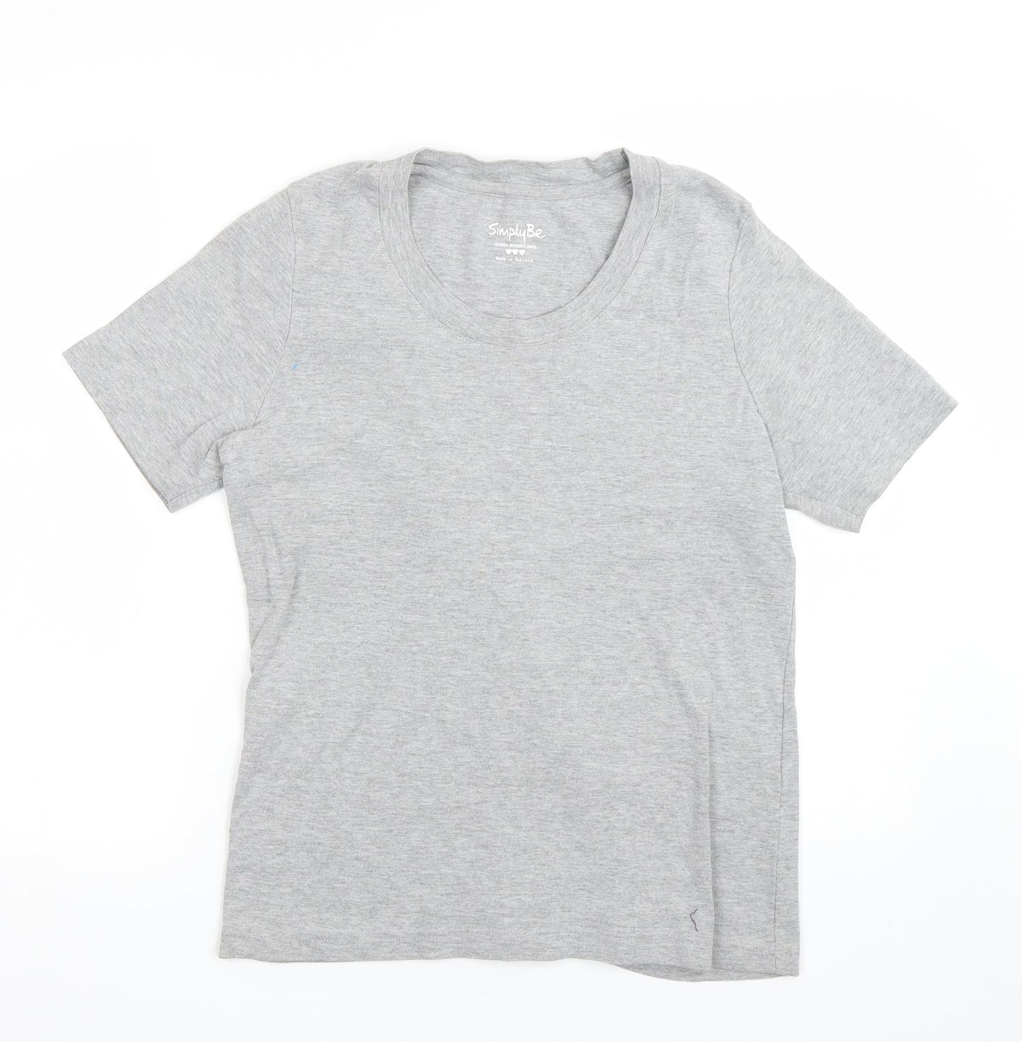 Simplybe Womens Grey   Basic T-Shirt Size M