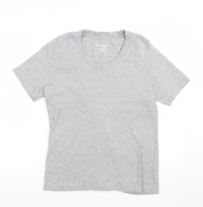 Simplybe Womens Grey   Basic T-Shirt Size M