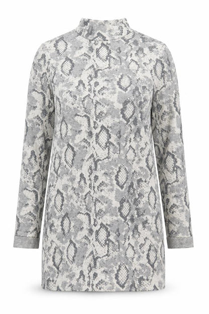 F&F Womens Grey Animal Print  Fit & Flare  Size 8