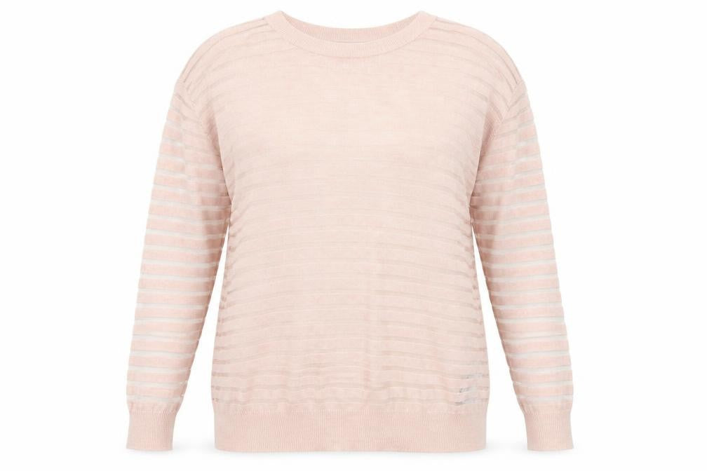 Womens UK Size 12 F&F Pink Pullover Jumper