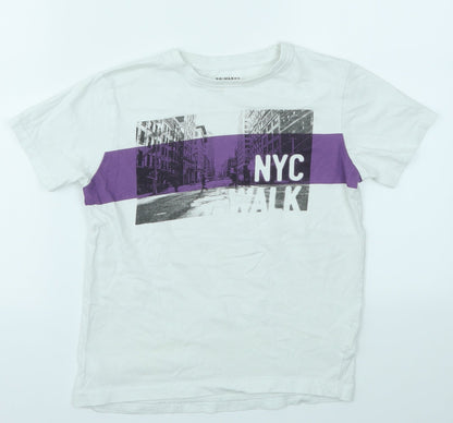 Primark Boys White   Basic T-Shirt Size 9-10 Years