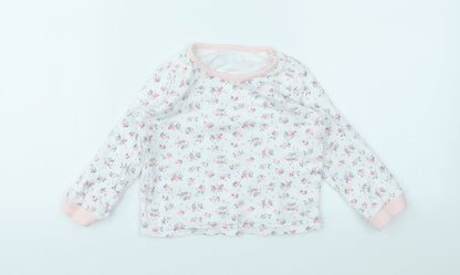 George Girls Multicoloured Floral  Basic T-Shirt Size 18-24 Months