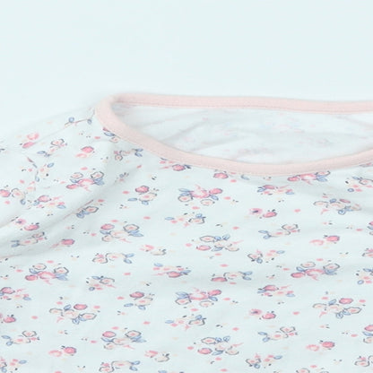 George Girls Multicoloured Floral  Basic T-Shirt Size 18-24 Months
