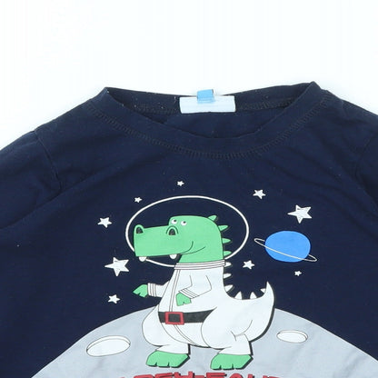 HULLABLN Boys Blue   Basic T-Shirt Size 7-8 Years