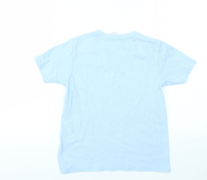 Gildan Girls Blue   Basic T-Shirt Size M
