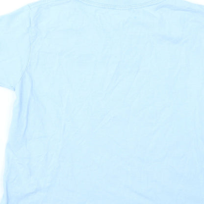 Gildan Girls Blue   Basic T-Shirt Size M