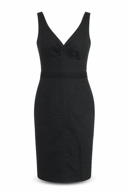 Nougat London Womens Black Houndstooth  A-Line  Size XS