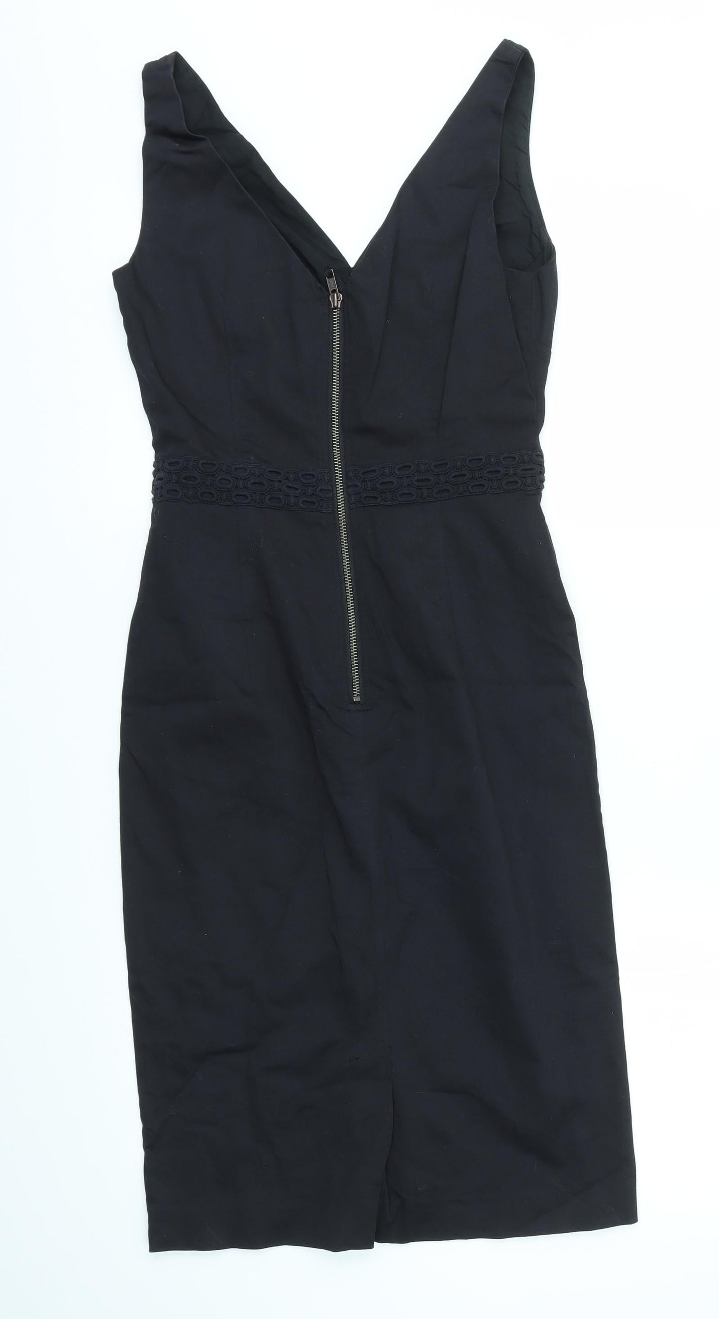 Nougat London Womens Black Houndstooth  A-Line  Size XS