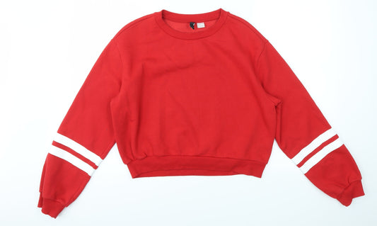 Womens UK Size M H&M Red Pullover Jumper