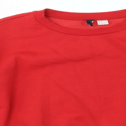 Womens UK Size M H&M Red Pullover Jumper