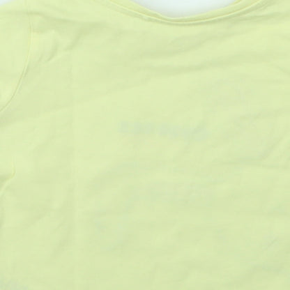 MINI CLUB  Girls Yellow Geometric  Basic T-Shirt Size 9-12 Months