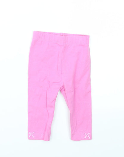 George Girls Pink   Capri Leggings Size 3-6 Months