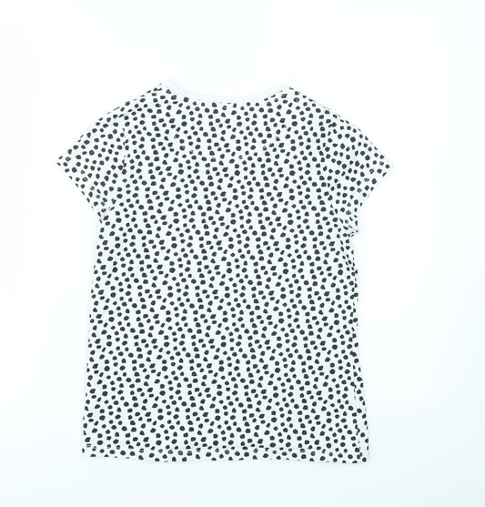 George Girls Multicoloured Animal Print  Basic T-Shirt Size 11-12 Years
