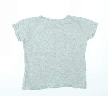 Gap Girls Grey Geometric  Basic T-Shirt Size L