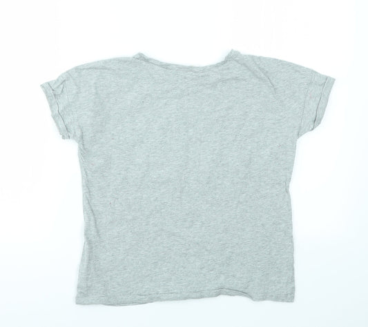 Gap Girls Grey Geometric  Basic T-Shirt Size L