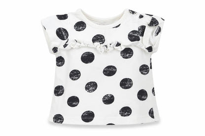 Nutmeg Girls Multicoloured Spotted  Basic T-Shirt Size 0-3 Months