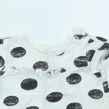 Nutmeg Girls Multicoloured Spotted  Basic T-Shirt Size 0-3 Months