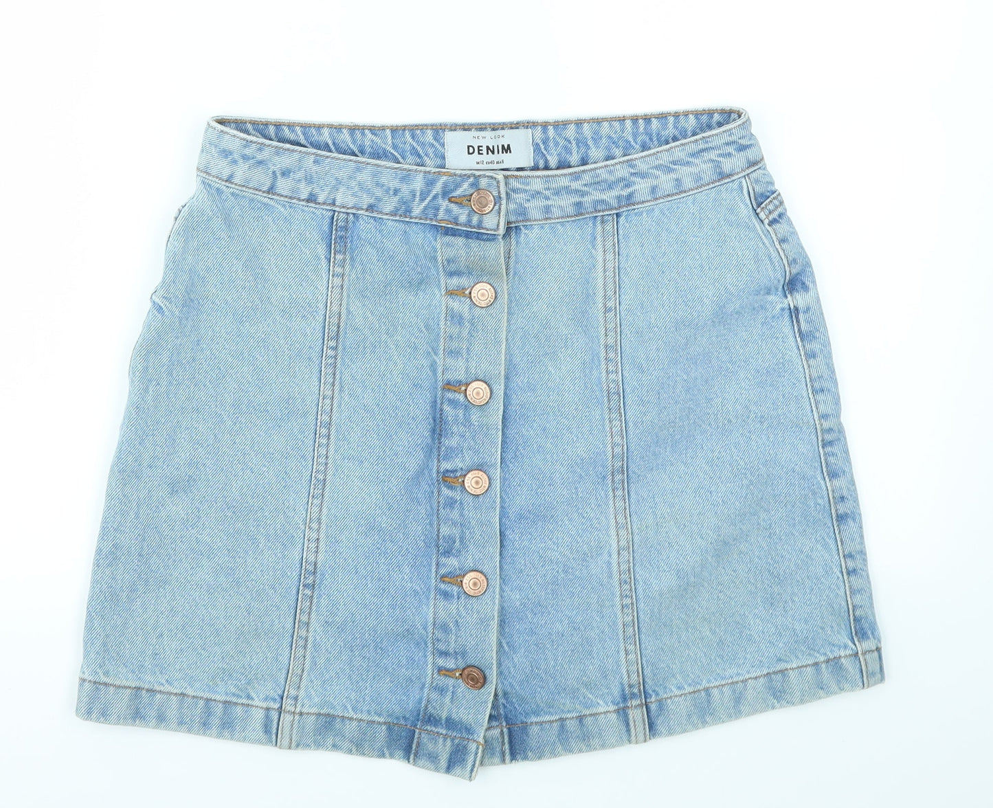 New Look Womens Blue   A-Line Skirt Size 12