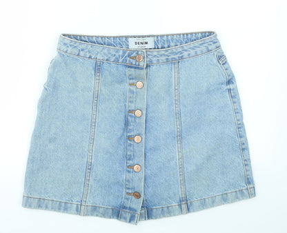 New Look Womens Blue   A-Line Skirt Size 12