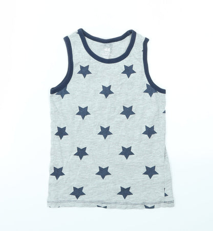 H&M Boys Multicoloured Argyle/Diamond  Basic Tank Size 6 Years