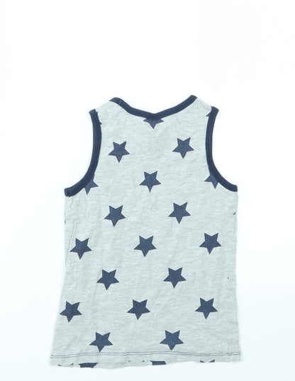 H&M Boys Multicoloured Argyle/Diamond  Basic Tank Size 6 Years