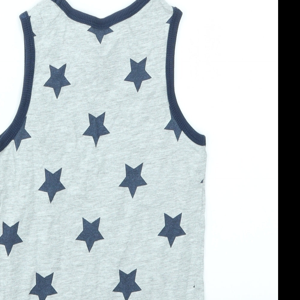 H&M Boys Multicoloured Argyle/Diamond  Basic Tank Size 6 Years