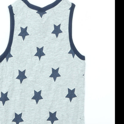 H&M Boys Multicoloured Argyle/Diamond  Basic Tank Size 6 Years