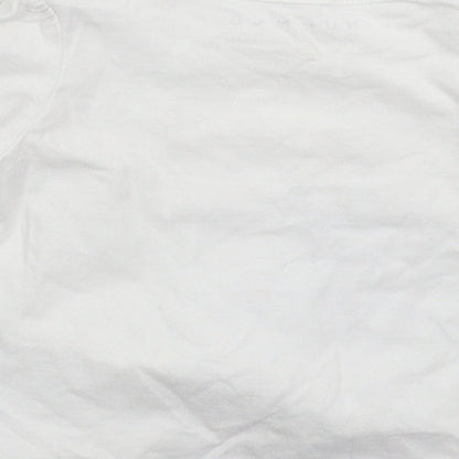 Nutmeg Girls White   Basic T-Shirt Size 6-9 Months