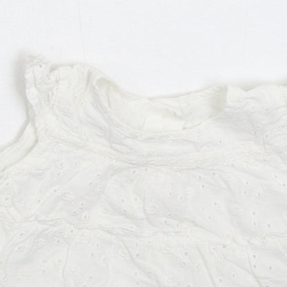 George Girls White   Fit & Flare  Size Newborn