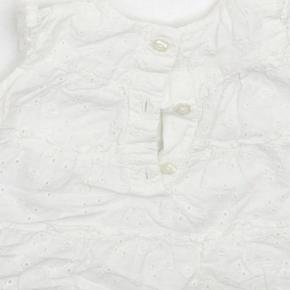 George Girls White   Fit & Flare  Size Newborn
