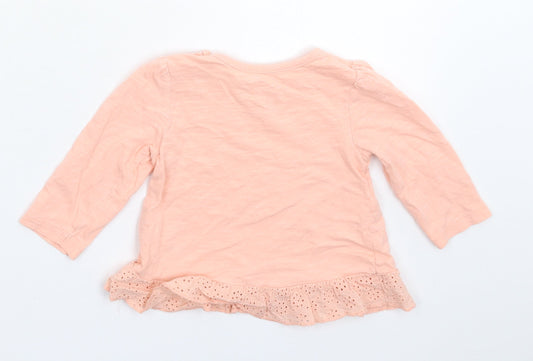 Nutmeg Girls Pink   Basic T-Shirt Size 9-12 Months