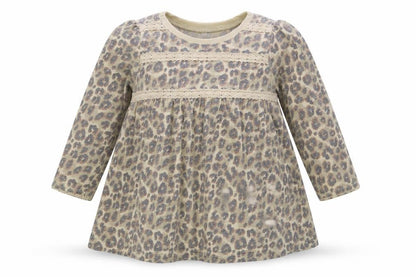 NEXT Girls Grey Floral  Fit & Flare  Size 12-18 Months